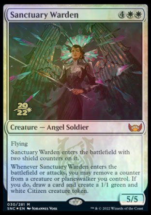 Sanctuary Warden [Streets of New Capenna Prerelease Promos] | Cracking-Singles