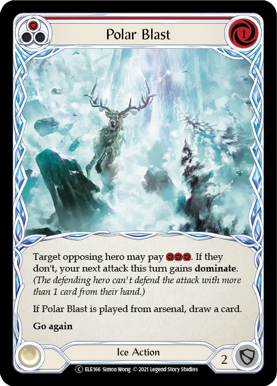 Polar Blast (Red) [U-ELE166] Unlimited Rainbow Foil | Cracking-Singles