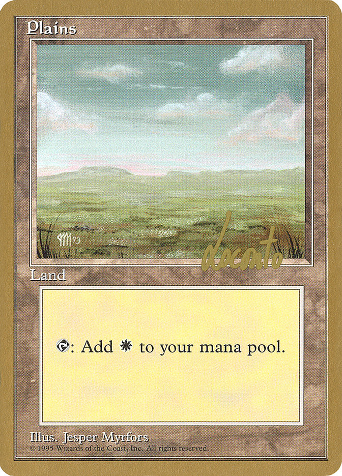 Plains (ml364) (Michael Loconto) [Pro Tour Collector Set] | Cracking-Singles