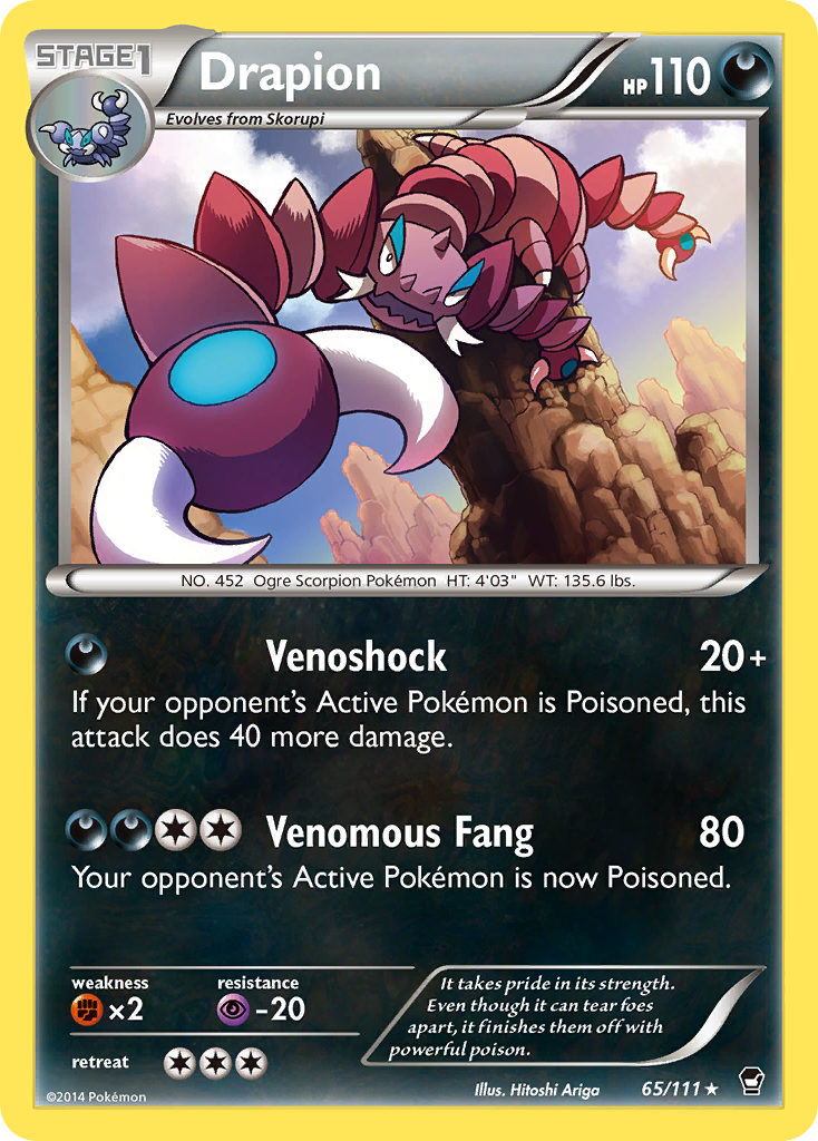 Drapion (65/111) [XY: Furious Fists] | Cracking-Singles