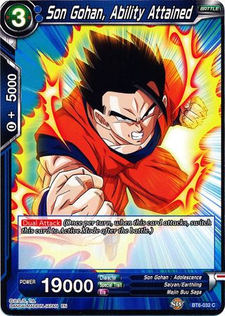 Son Gohan, Ability Attained [BT6-032] | Cracking-Singles