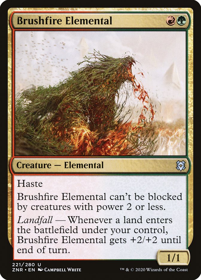 Brushfire Elemental [Zendikar Rising] | Cracking-Singles