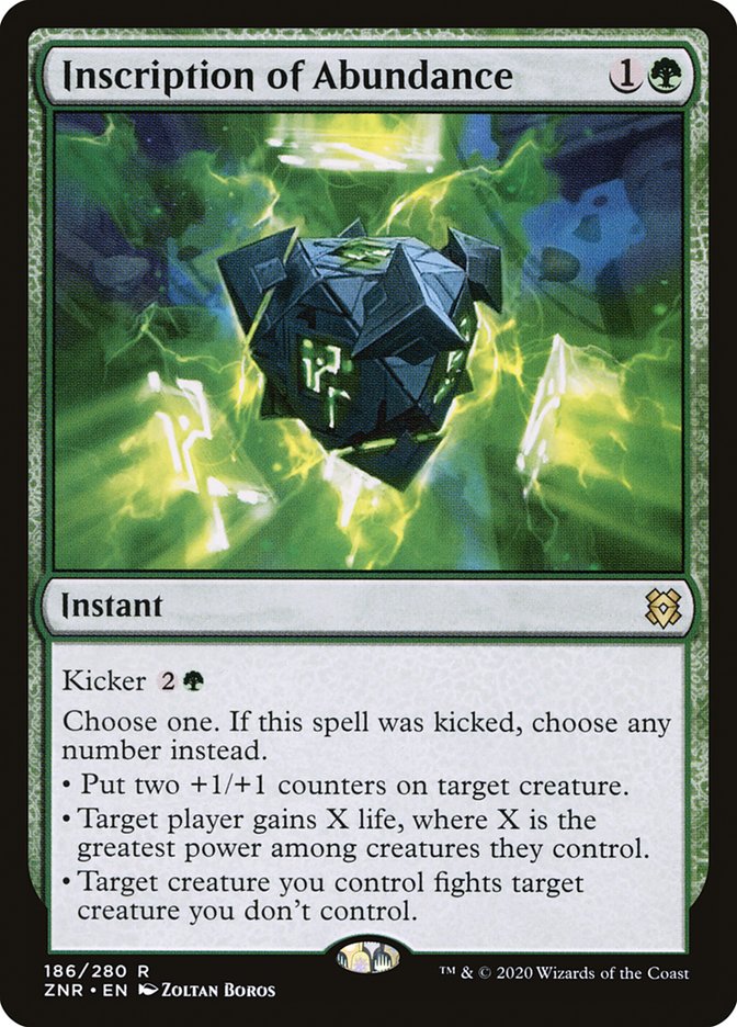 Inscription of Abundance [Zendikar Rising] | Cracking-Singles