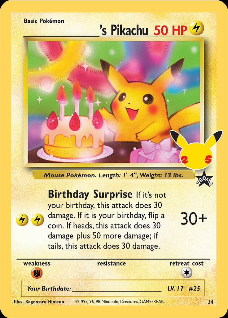 _____'s Pikachu (24) [Celebrations: 25th Anniversary - Classic Collection] | Cracking-Singles