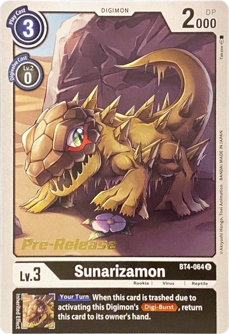 Sunarizamon [BT4-064] [Great Legend Pre-Release Promos] | Cracking-Singles