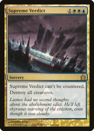 Supreme Verdict [Return to Ravnica Promos] | Cracking-Singles