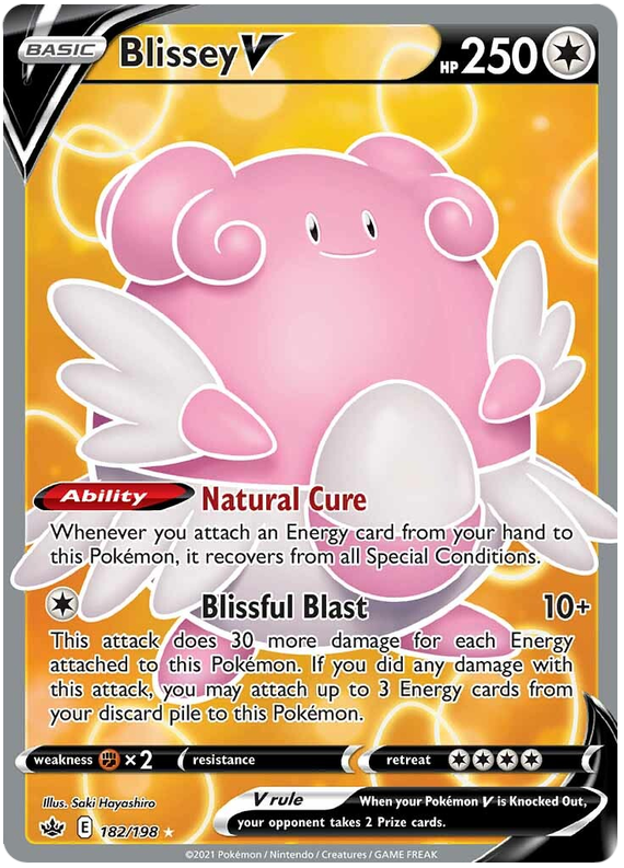 Blissey V (182/198) [Sword & Shield: Chilling Reign] | Cracking-Singles