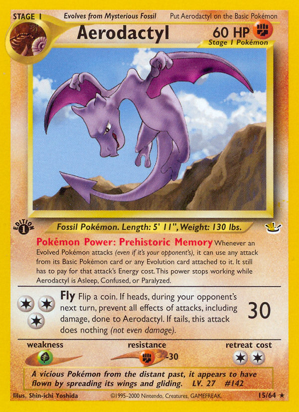 Aerodactyl (15/64) [Neo Revelation 1st Edition] | Cracking-Singles