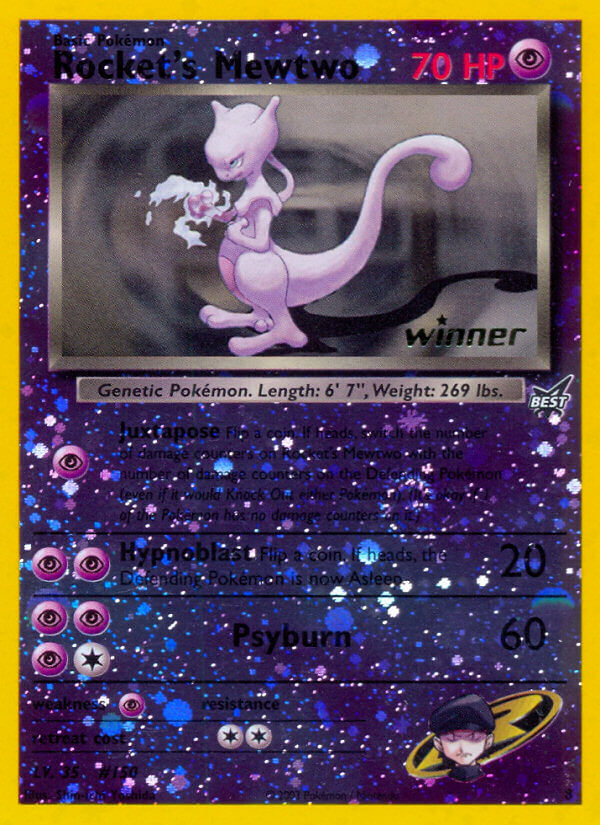 Rocket's Mewtwo (8) [Best of Promos] | Cracking-Singles