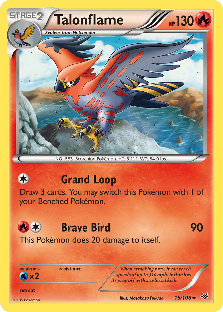 Talonflame (15/108) [XY: Roaring Skies] | Cracking-Singles