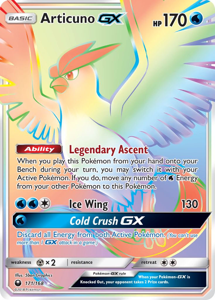 Articuno GX (171/168) [Sun & Moon: Celestial Storm] | Cracking-Singles