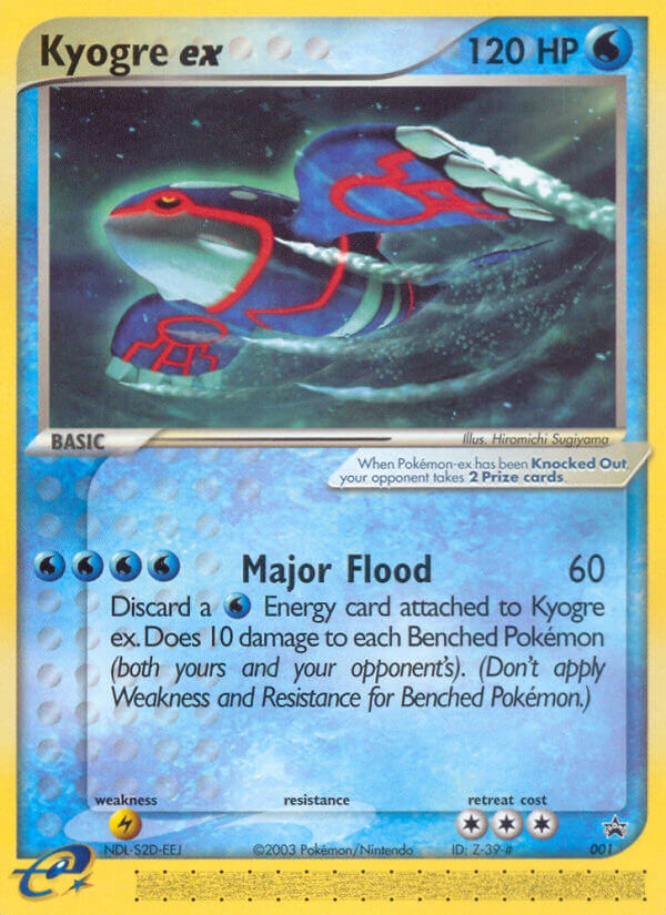 Kyogre ex (001) [Nintendo: Black Star Promos] | Cracking-Singles