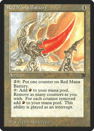 Red Mana Battery [Legends] | Cracking-Singles