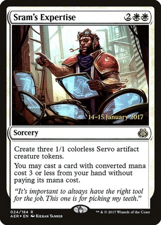 Sram's Expertise [Aether Revolt Prerelease Promos] | Cracking-Singles