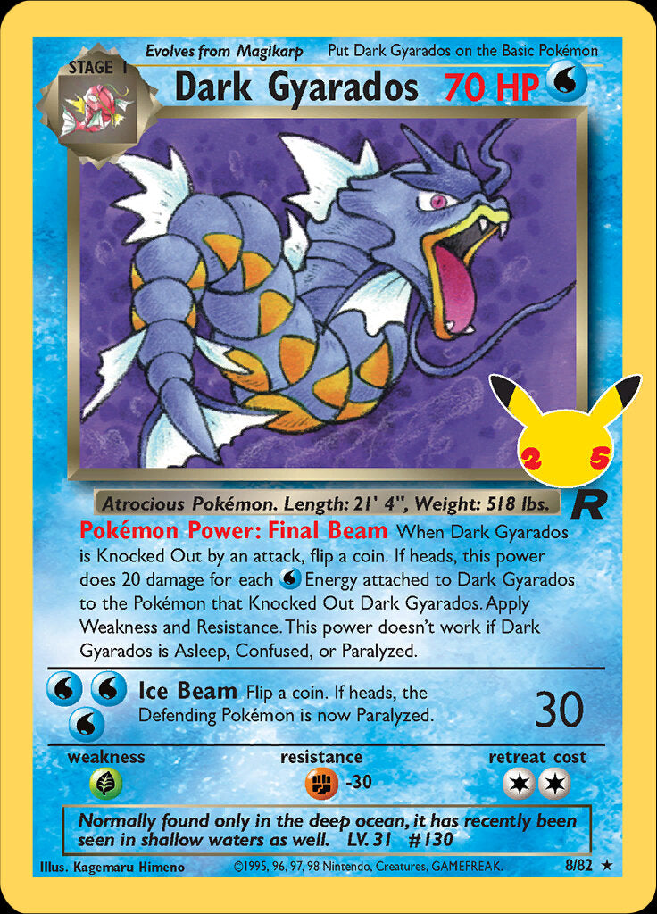 Dark Gyarados (8/82) [Celebrations: 25th Anniversary - Classic Collection] | Cracking-Singles