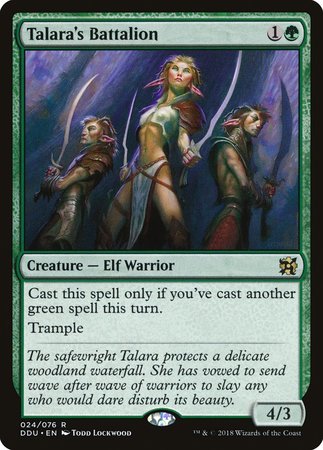 Talara's Battalion [Duel Decks: Elves vs. Inventors] | Cracking-Singles