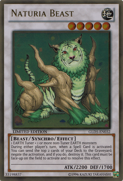 Naturia Beast [GLD5-EN032] Gold Rare | Cracking-Singles