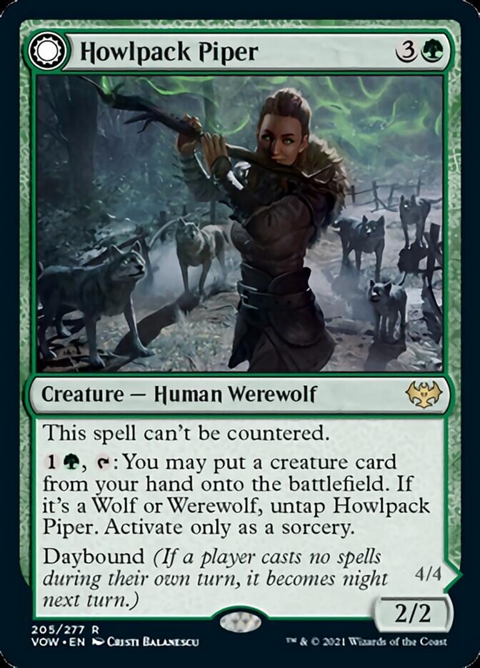 Howlpack Piper // Wildsong Howler [Innistrad: Crimson Vow] | Cracking-Singles