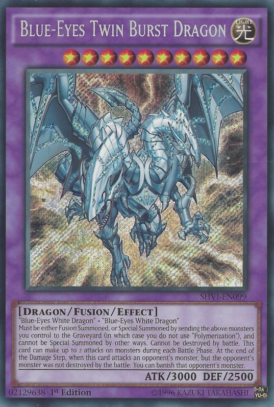 Blue-Eyes Twin Burst Dragon [SHVI-EN099] Secret Rare | Cracking-Singles