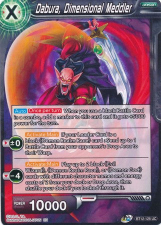 Dabura, Dimensional Meddler [BT12-125] | Cracking-Singles