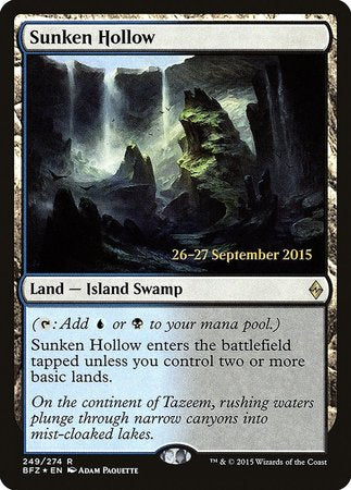 Sunken Hollow [Battle for Zendikar Prerelease Promos] | Cracking-Singles