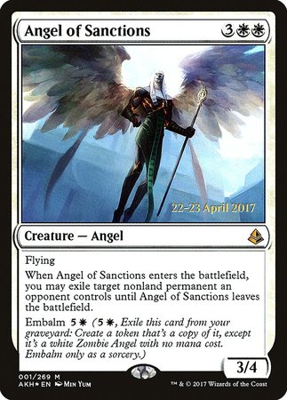 Angel of Sanctions [Amonkhet Prerelease Promos] | Cracking-Singles