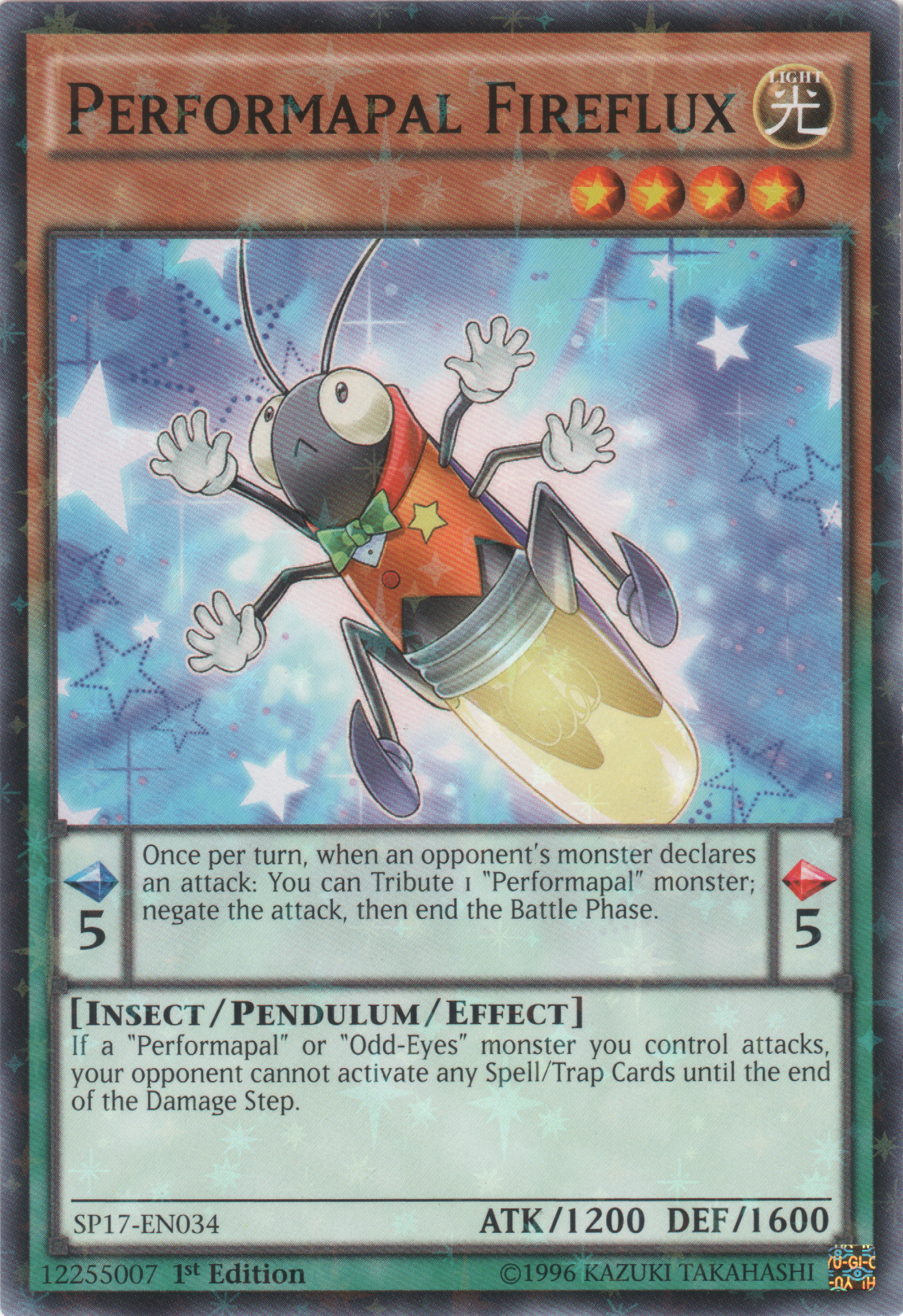 Performapal Fireflux [SP17-EN034] Starfoil Rare | Cracking-Singles