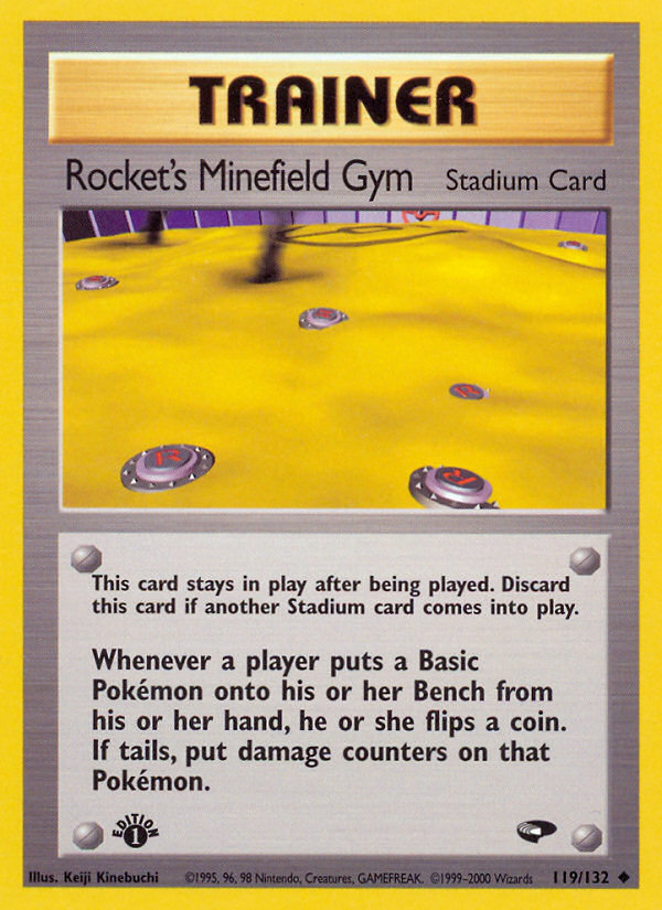 Rocket's Minefield Gym (119/132) [Gym Challenge 1st Edition] | Cracking-Singles