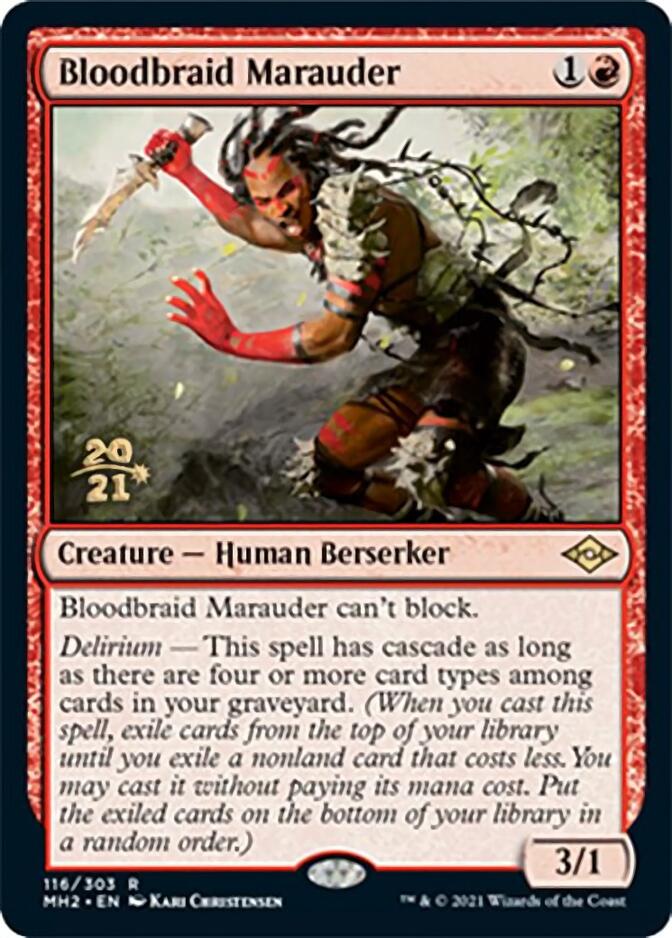 Bloodbraid Marauder [Modern Horizons 2 Prerelease Promos] | Cracking-Singles