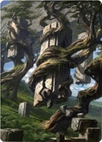 Forest 2 Art Card [Zendikar Rising Art Series] | Cracking-Singles