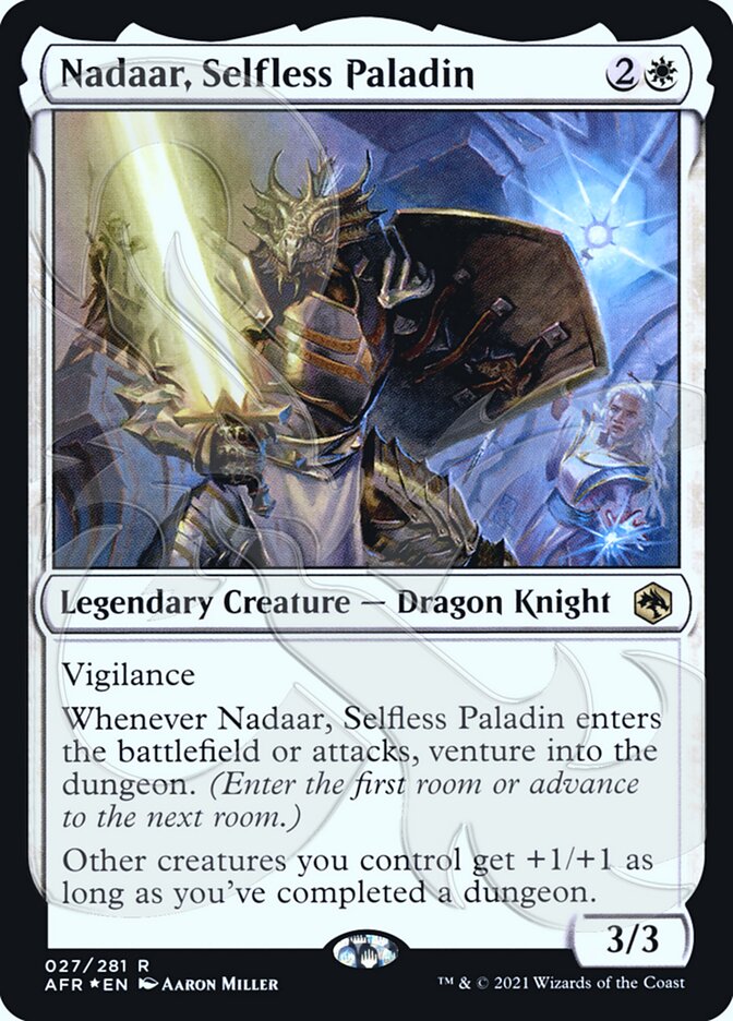 Nadaar, Selfless Paladin (Ampersand Promo) [Dungeons & Dragons: Adventures in the Forgotten Realms Promos] | Cracking-Singles