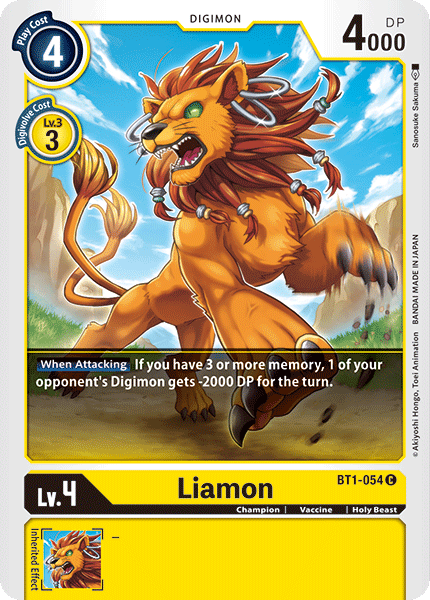 Liamon [BT1-054] [Release Special Booster Ver.1.0] | Cracking-Singles