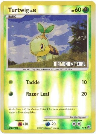 Turtwig (103/130) [Burger King Promos: 2008 Collection] | Cracking-Singles