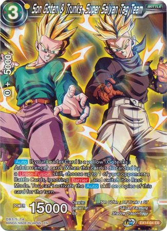 Son Goten & Trunks, Super Saiyan Tag Team [EX14-04] | Cracking-Singles