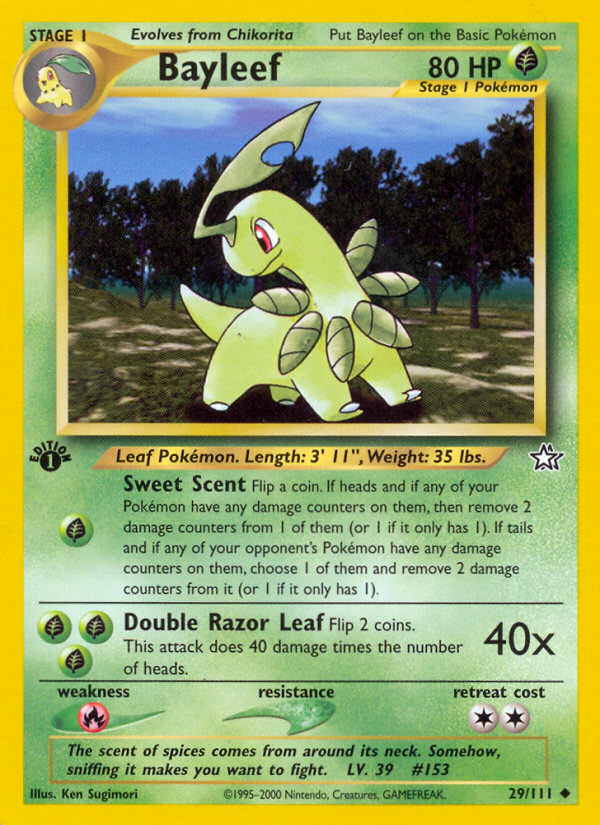 Bayleef (29/111) [Neo Genesis 1st Edition] | Cracking-Singles