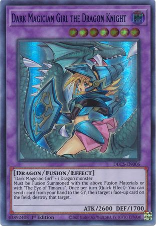 Dark Magician Girl the Dragon Knight (Alternate Art) (Green) [DLCS-EN006] Ultra Rare | Cracking-Singles