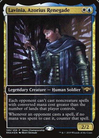 Lavinia, Azorius Renegade [Ravnica Allegiance Promos] | Cracking-Singles