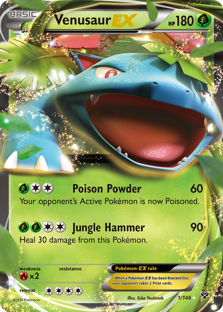 Venusaur EX (1/146) [XY: Base Set] | Cracking-Singles