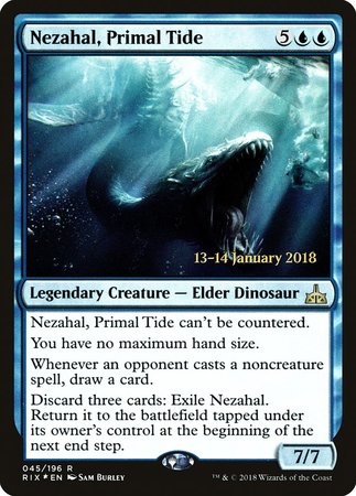 Nezahal, Primal Tide [Rivals of Ixalan Promos] | Cracking-Singles