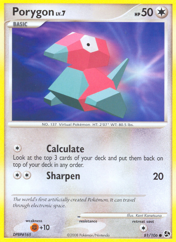 Porygon (81/106) [Diamond & Pearl: Great Encounters] | Cracking-Singles