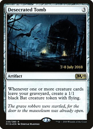 Desecrated Tomb [Core Set 2019 Promos] | Cracking-Singles