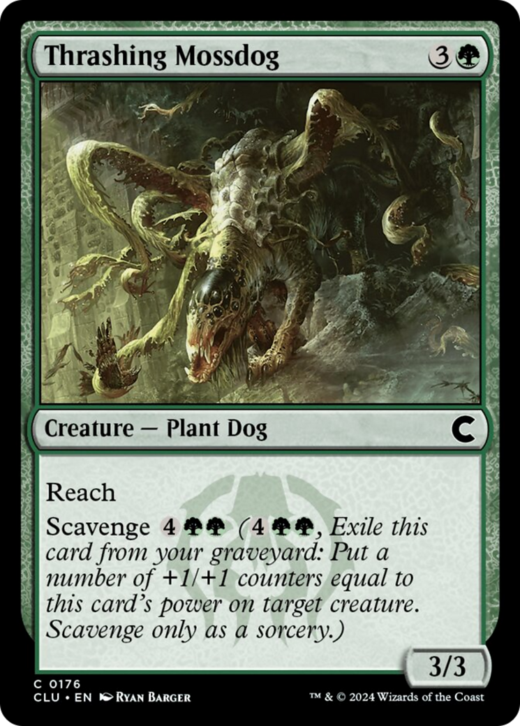 Thrashing Mossdog [Ravnica: Clue Edition] | Cracking-Singles