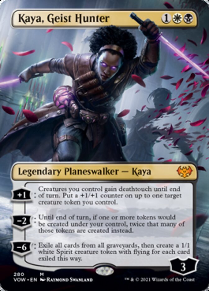 Kaya, Geist Hunter (Borderless) [Innistrad: Crimson Vow] | Cracking-Singles