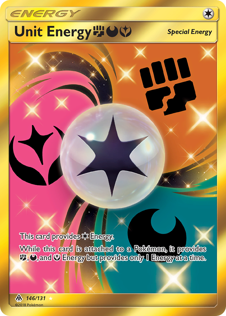 Unit Energy (146/131) (Fighting, Darkness, Fairy) [Sun & Moon: Forbidden Light] | Cracking-Singles