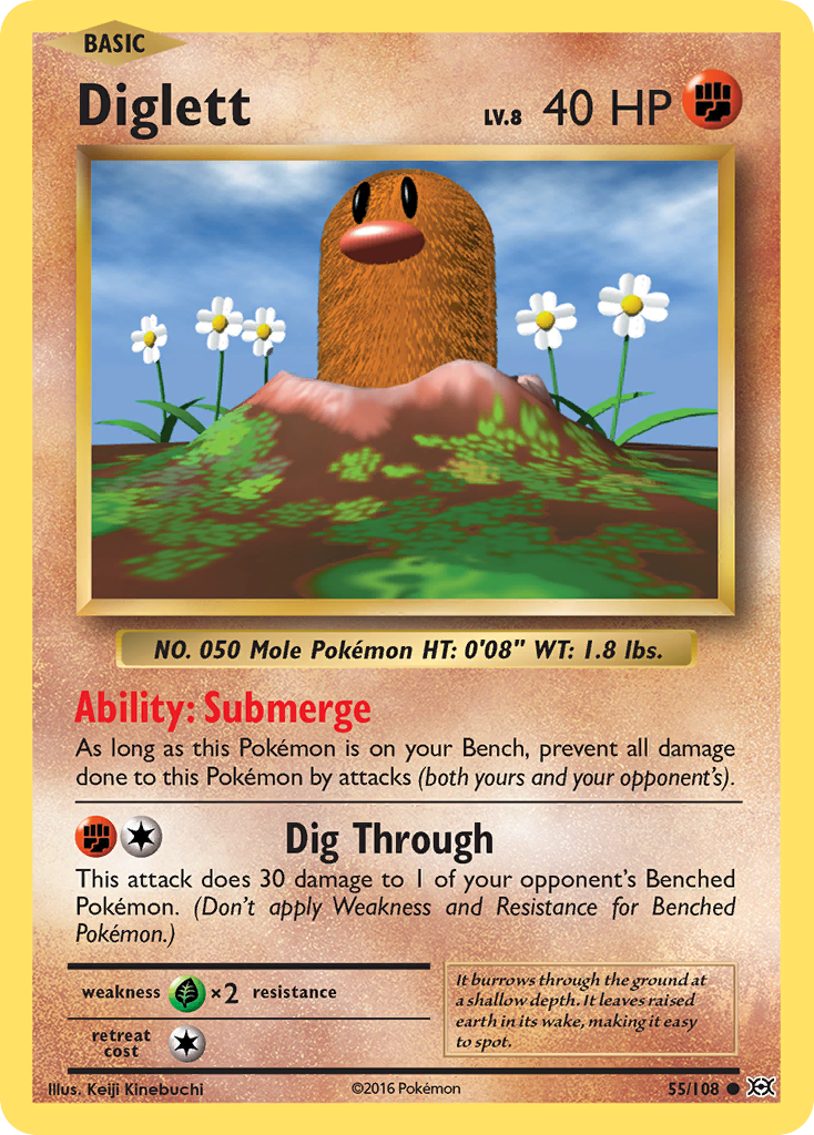 Diglett (55/108) [XY: Evolutions] | Cracking-Singles