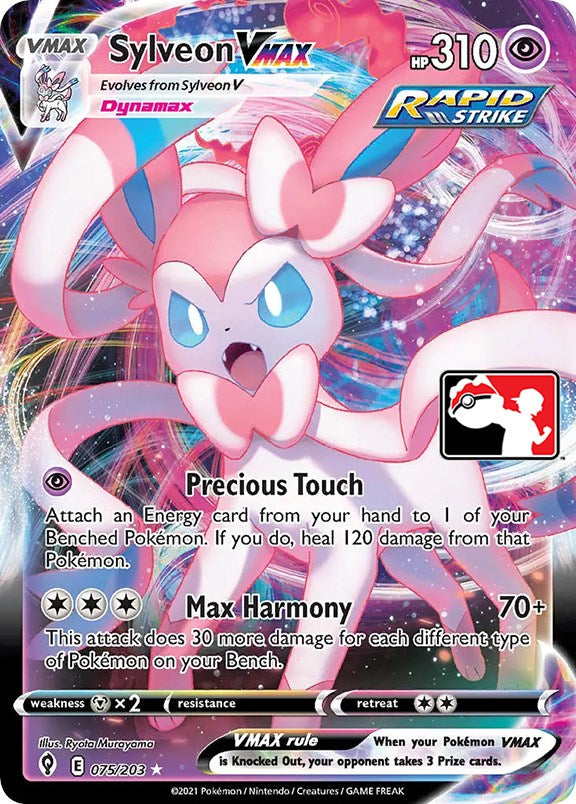 Sylveon VMAX (075/203) [Prize Pack Series One] | Cracking-Singles