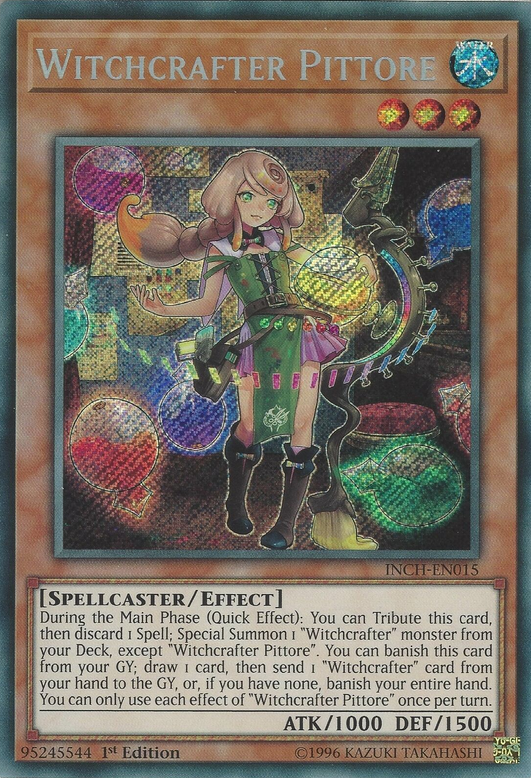 Witchcrafter Pittore [INCH-EN015] Secret Rare | Cracking-Singles