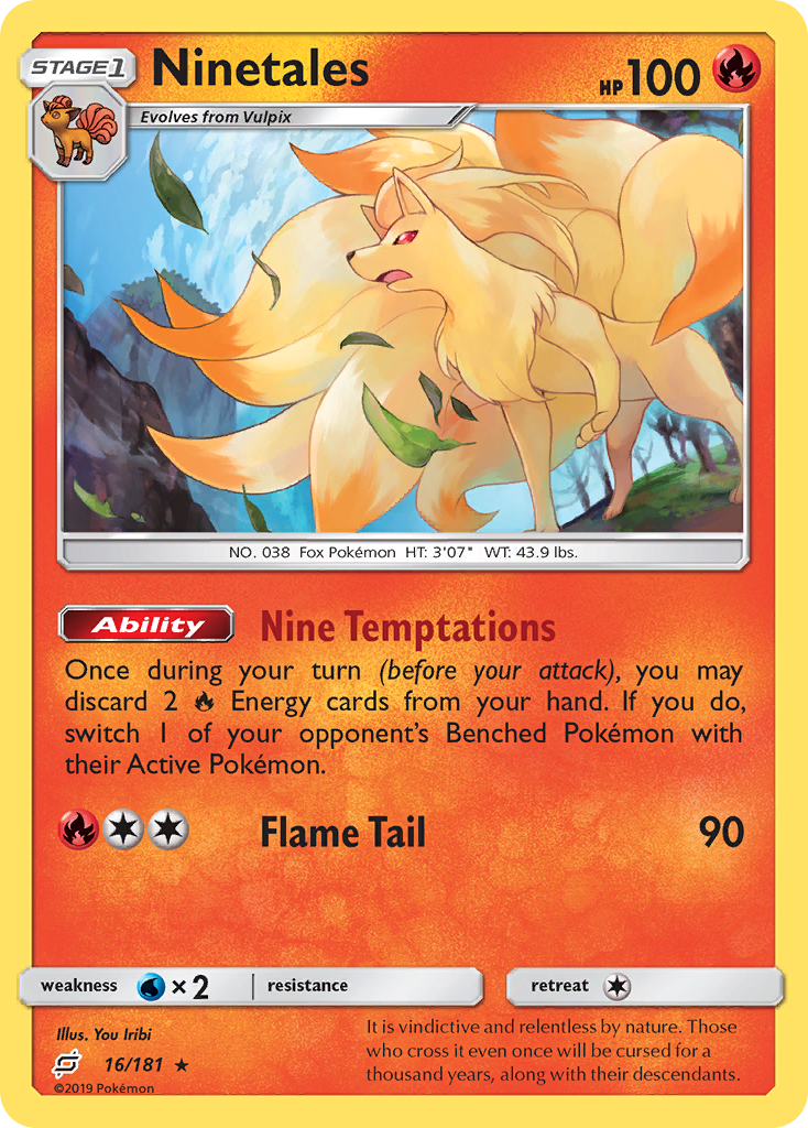 Ninetales (16/181) [Sun & Moon: Team Up] | Cracking-Singles