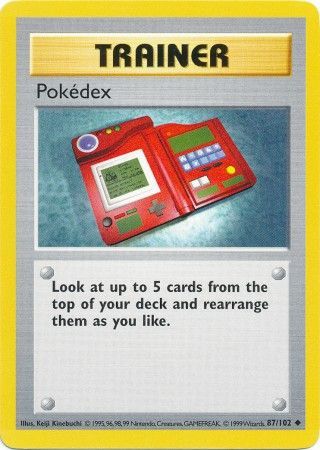 Pokedex (87/102) [Base Set Shadowless Unlimited] | Cracking-Singles