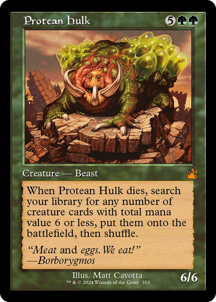 Protean Hulk (Retro Frame) [Ravnica Remastered] | Cracking-Singles